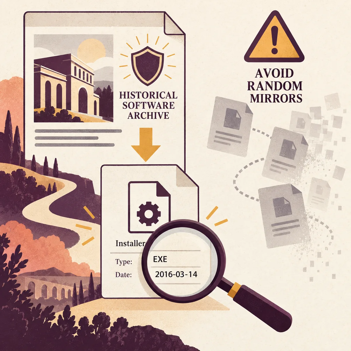 Flusso editoriale per verificare la pagina ufficiale e una voce storica di download iCUE 3