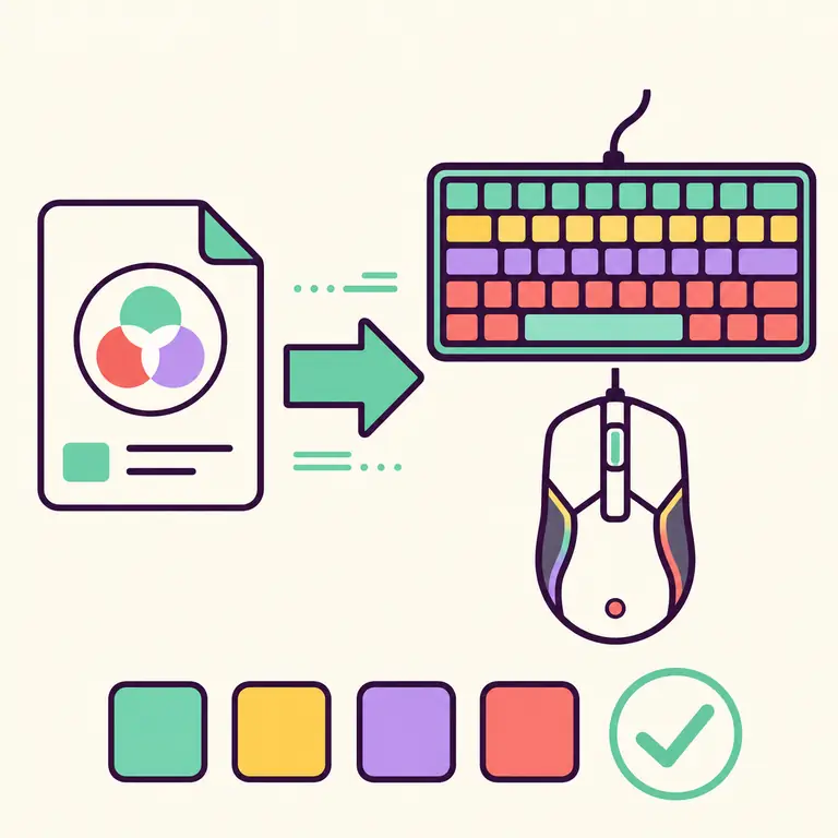 Importazione di un profilo RGB per tastiera e mouse